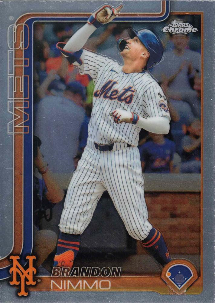 2025 Topps Chrome MLB Brandon Nimmo #280 New York Mets