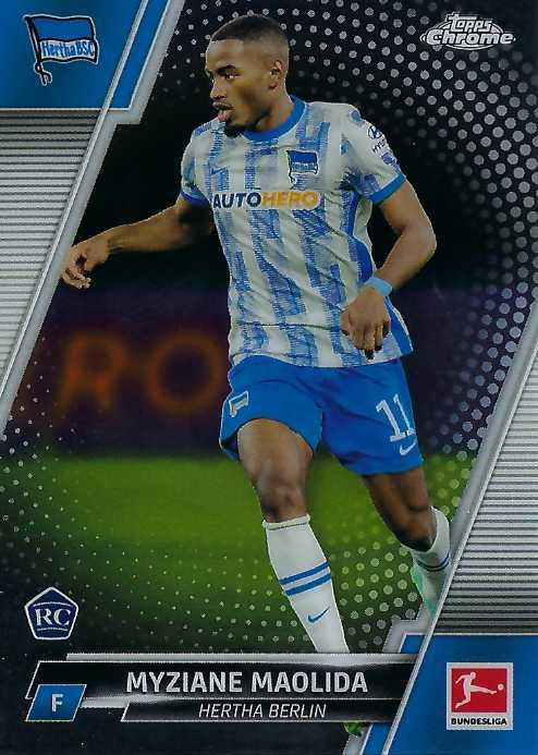 2021 Topps Chrome Bundesliga Myziane Maolida RC #10 Hertha BSC Berlin
