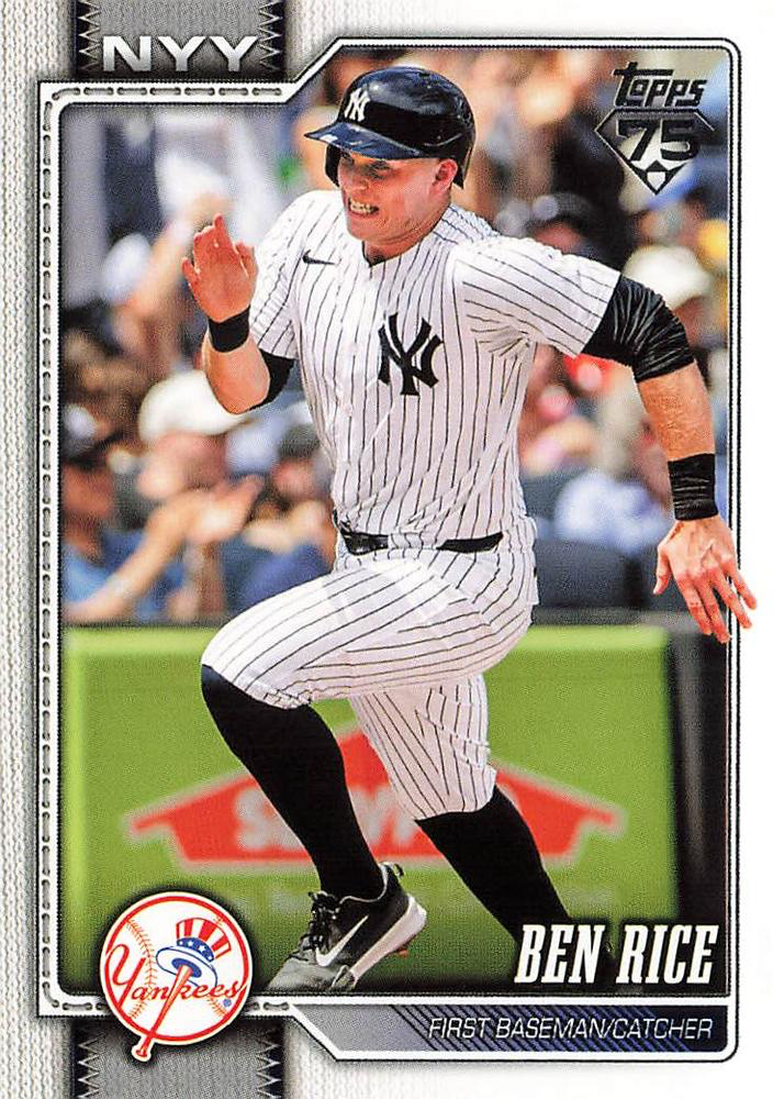 2026 Topps Series 1 Ben Rice #133 New York Yankees