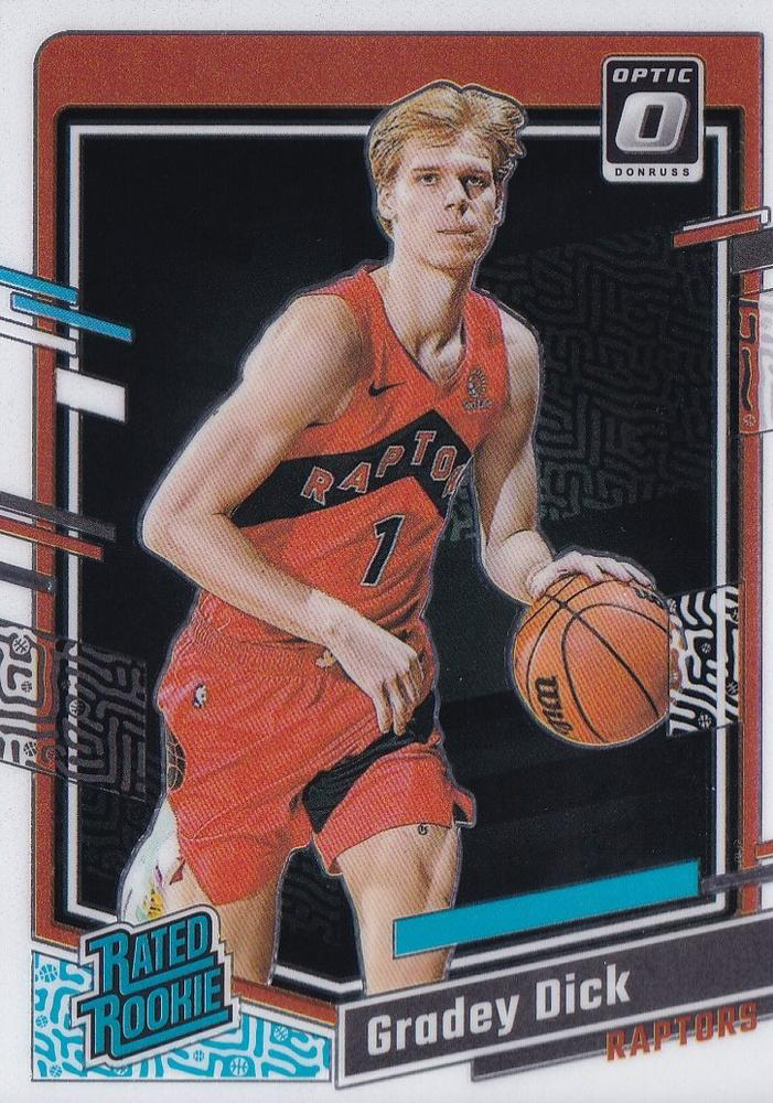 2023 Panini Donruss Optic Rated Rookie Gradey Dick #212 Toronto Raptors