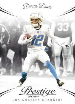 2024 Panini Prestige Derius Davis #167 Los Angeles Chargers