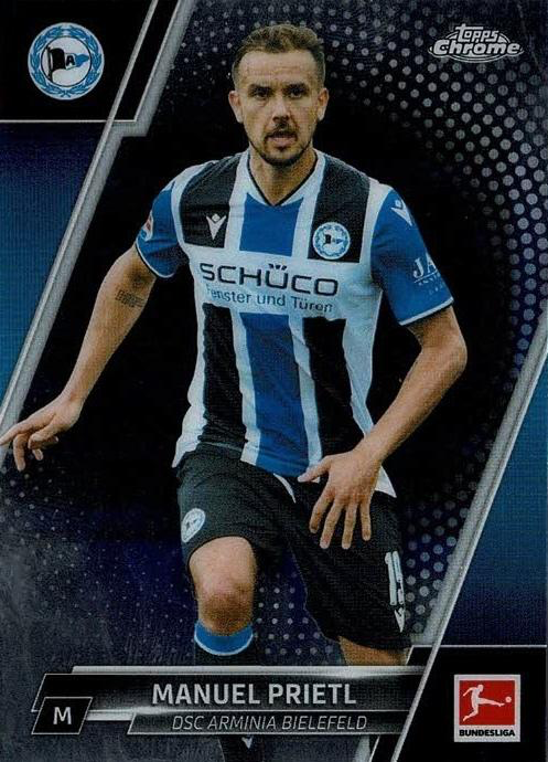 2021 Topps Chrome Bundesliga Manuel Prietl #22 DSC Arminia Bielefeld