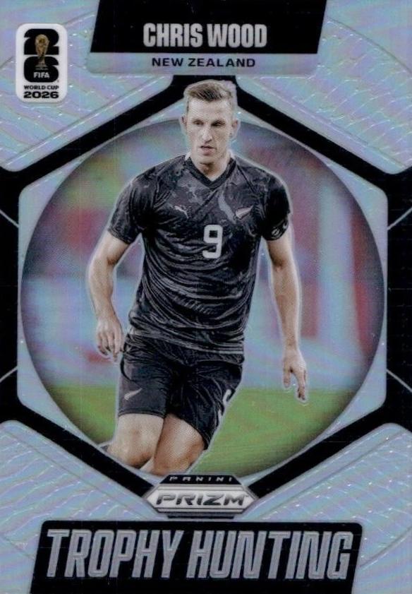 2026 Panini Prizm World Cup Trophy Hunting Silver Chris Wood #15 Nouvelle-Zélande