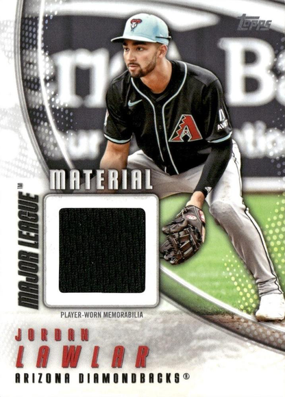 2025 Topps Series 1 Major League Material Relic Jordan Lawlar #MLM-JLA Arizona Diamondbacks