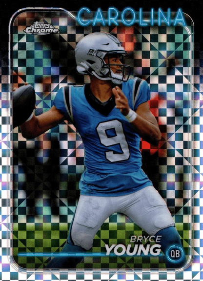 2024 Topps Chrome Football X- Fractor Bryce Young #16 Carolina Panthers