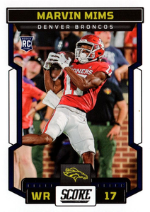 2023 Panini Score Football Marvin Mims Denver Broncos #354 RC