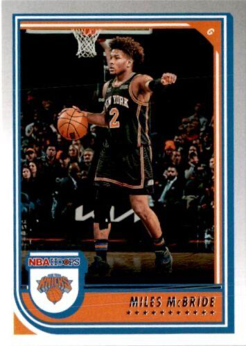 2022 Panini Hoops Miles McBride #27 New York Knicks