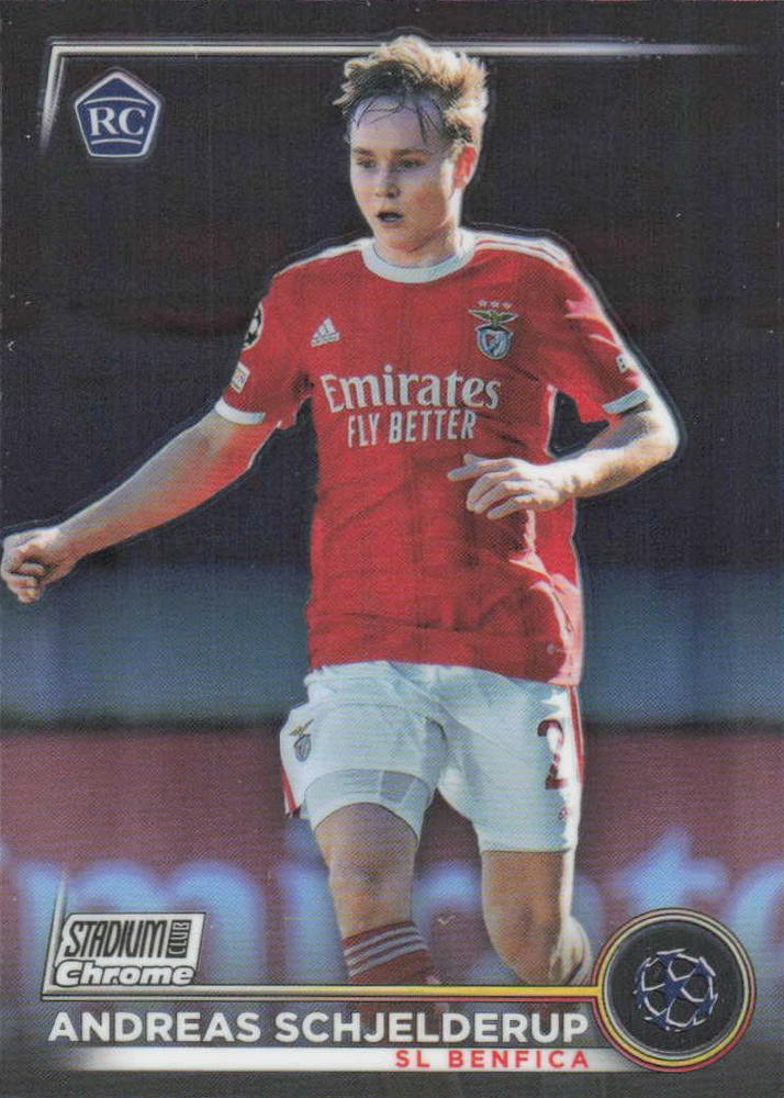 2022 Topps Stadium Club Chrome UCC Andreas Schjelderup RC #89 Benfica