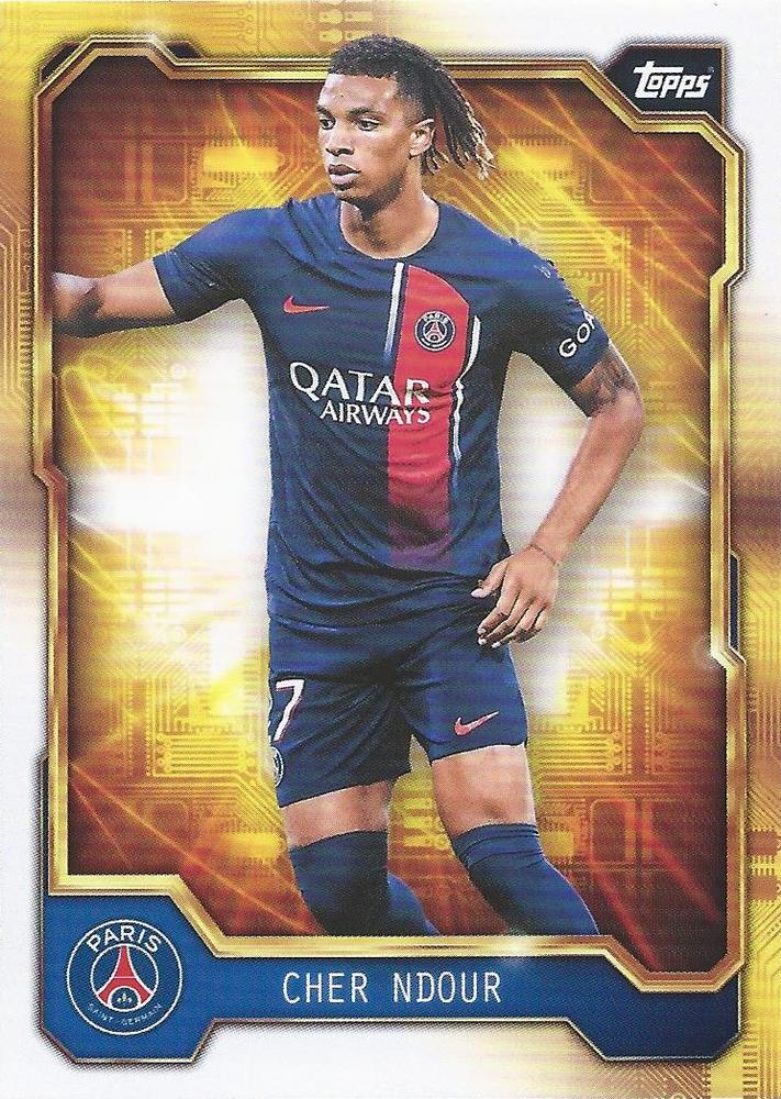 2023 Topps PSG Fan Set Golden Future Cher Ndour #PSGG-1 Paris Saint-Germain