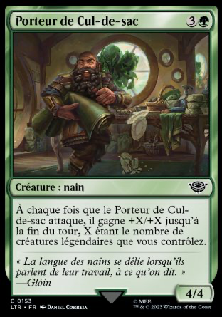 2023 Magic MTG Le Seigneur des Anneaux Porteur de Cul-de-sac LTR #153