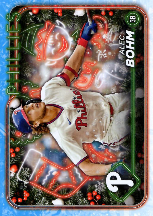 2024 Topps Holiday Alec Bohm Philadelphia Phillies #H128