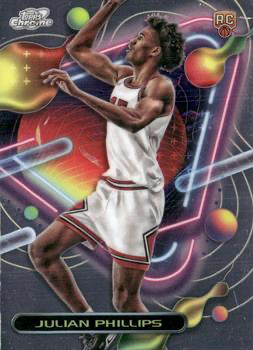 2023 Topps Chrome Cosmic Julian Phillips RC #182 Chicago Bulls