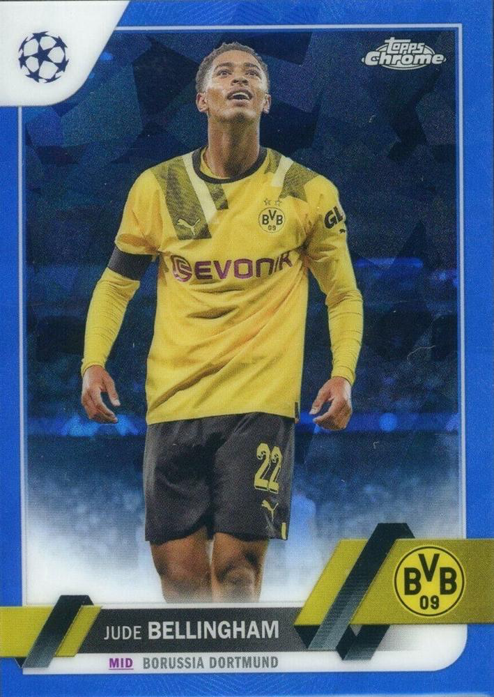2022 Topps Chrome UCC Sapphire Jude Bellingham #22 Borussia Dortmund