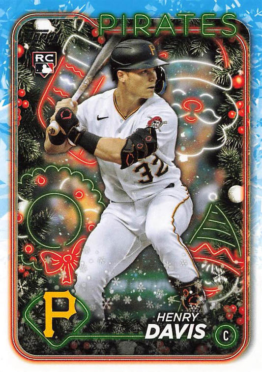 2024 Topps Holiday Henry Davis RC Pittsburgh Pirates #H187
