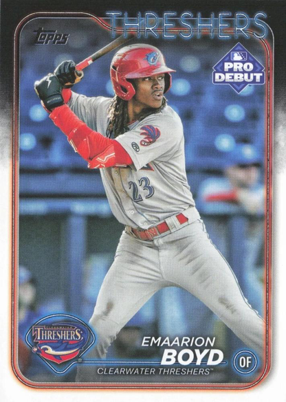 2024 Topps Pro Debut Emaarion Boyd #PD-2 Clearwater Threshers