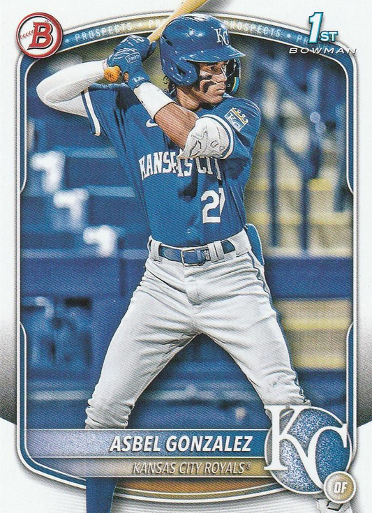 2025 Topps Bowman Prospects Asbel Gonzalez Kansas City Royals #BP-4