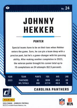 2024 Panini Donruss Johnny Hekker Carolina Panthers #24
