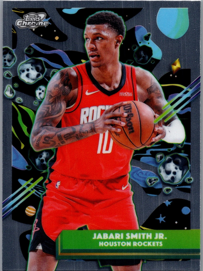 2025 Topps Chrome Cosmic Jabari Smith Jr. #114 Houston Rockets