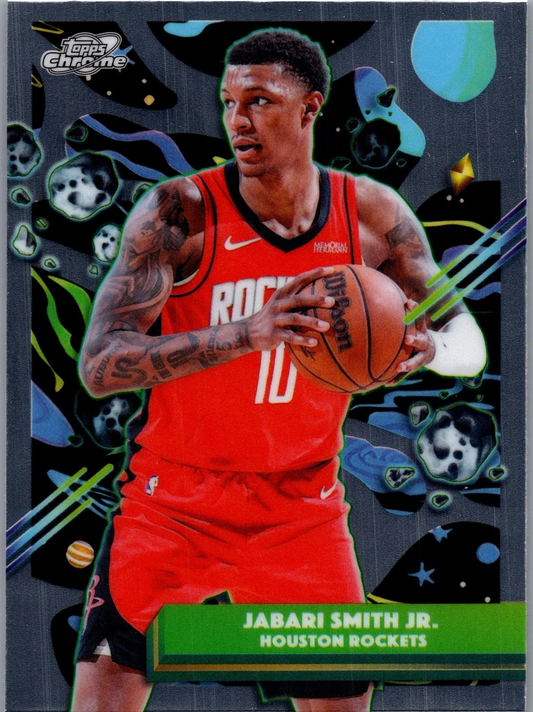 2025 Topps Chrome Cosmic Jabari Smith Jr. #114 Houston Rockets