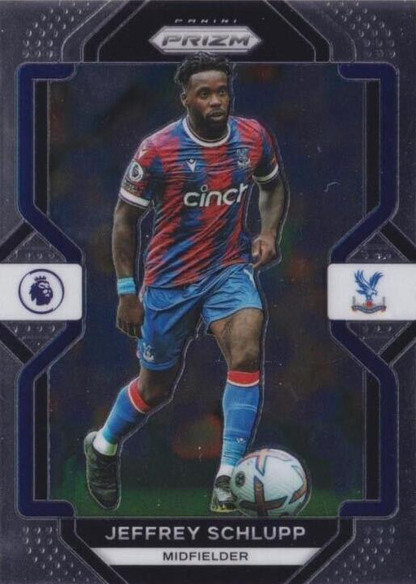 2022 Panini Prizm Premier League Jeffrey Schlupp #28 Crystal Palace