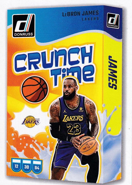 2024 Panini Donruss Crunch Time LeBron James #4 Los Angeles Lakers