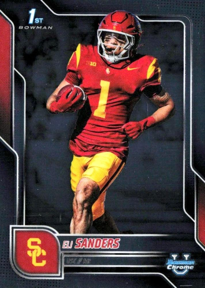2025 Topps Bowman U Chrome Eli Sanders 1st #177 USC Trojans