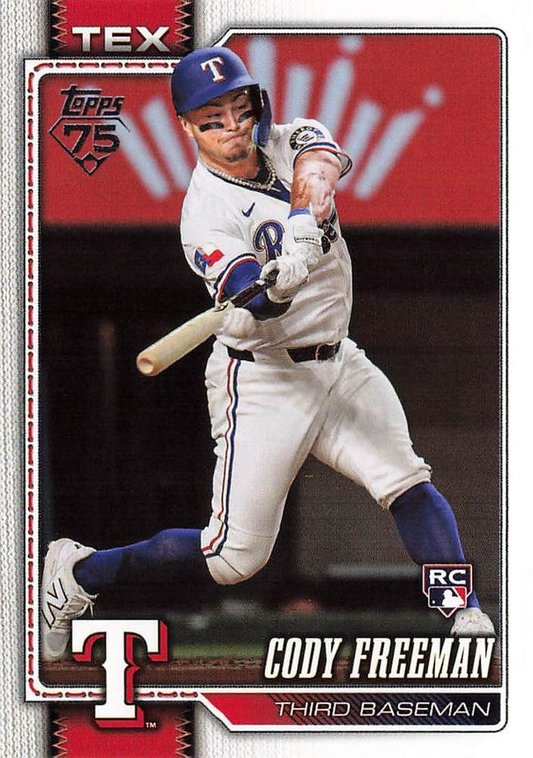 2026 Topps Series 1 Cody Freeman RC #224 Texas Rangers