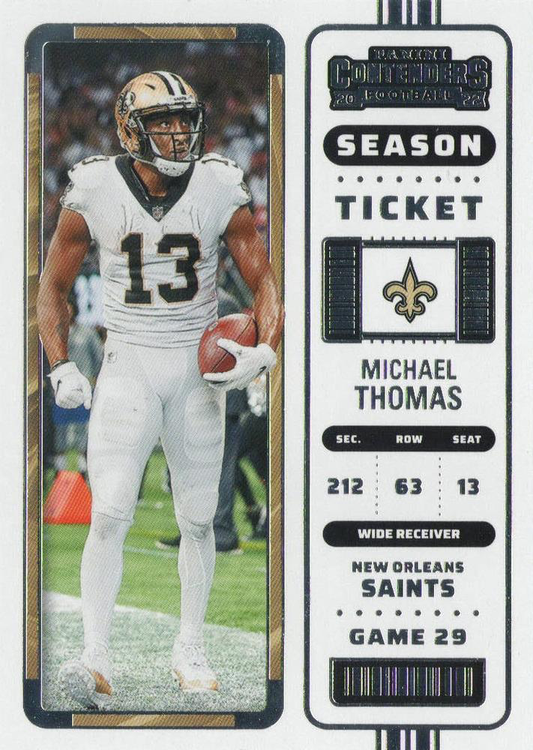 2022 Panini Contenders Michael Thomas #63 New Orleans Saints