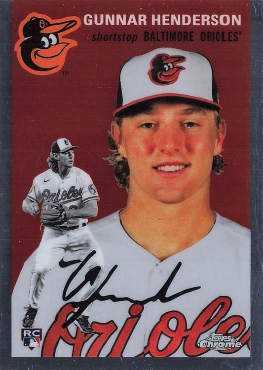 2023 Topps Chrome Platinum Anniversary Gunnar Henderson RC Baltimore Orioles #50