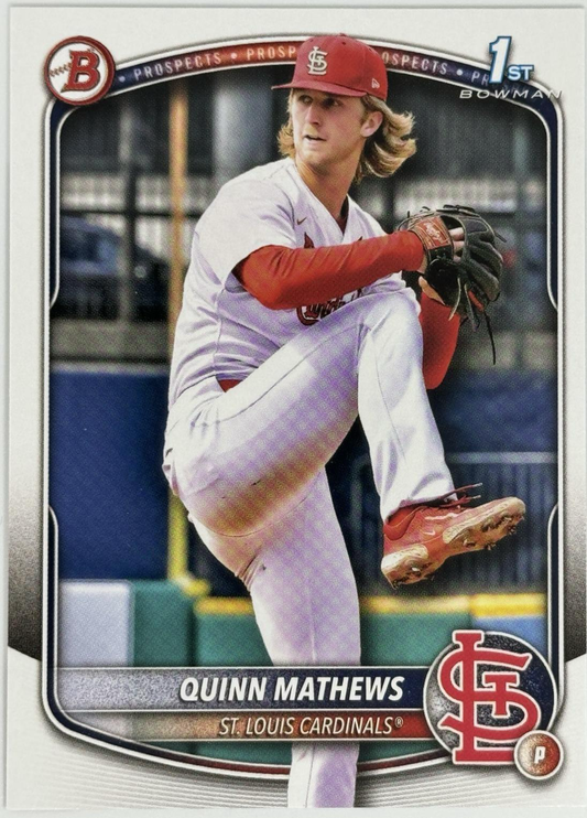 2025 Topps Bowman Prospects Quinn Mathews St. Louis Cardinals #BP-25
