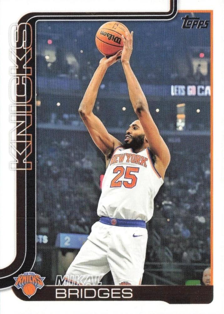 2025 Topps NBA Mikal Bridges #18 New York Knicks