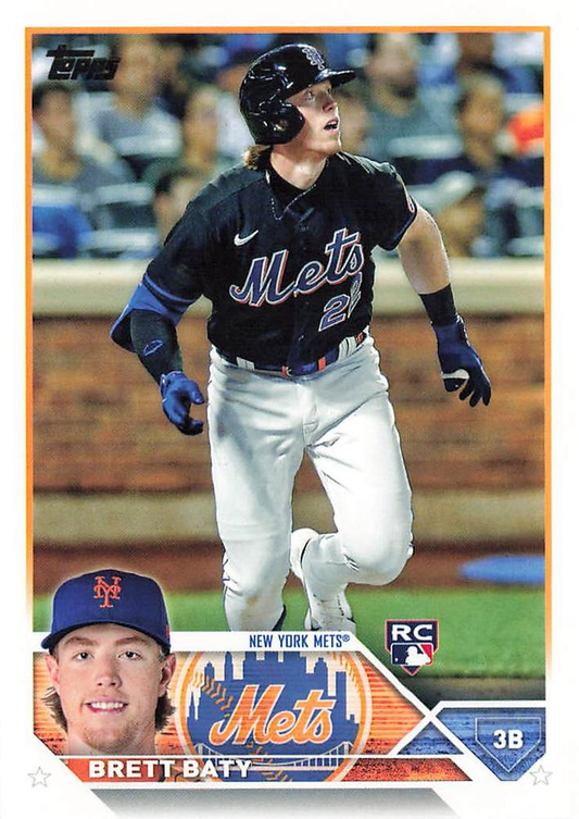 2023 Topps Series 1 Brett Baty RC New York Mets #89