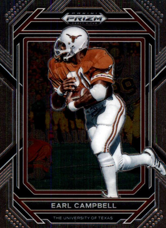 2023 Panini Prizm Draft Picks Earl Campbell #36 Texas Longhorns