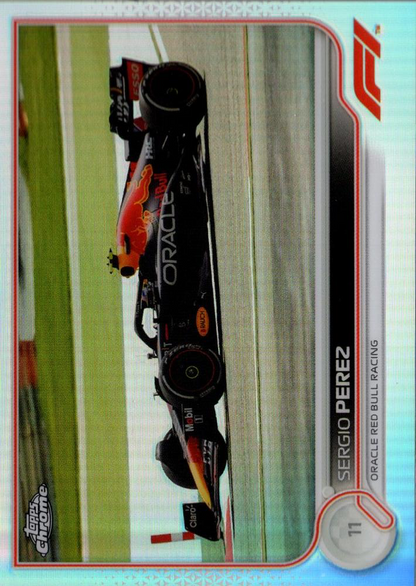 2022 Topps Chrome Formula 1 Refractor Sergio Perez #110 Oracle Red Bull Racing