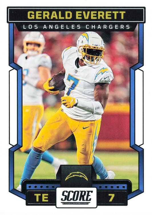 2023 Panini Score Football Gerald Everett Los Angeles Chargers #148
