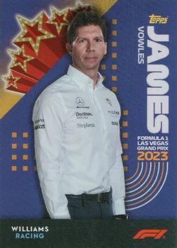 2023 Topps Las Vegas Grand Prix James Vowles #30 Williams Racing