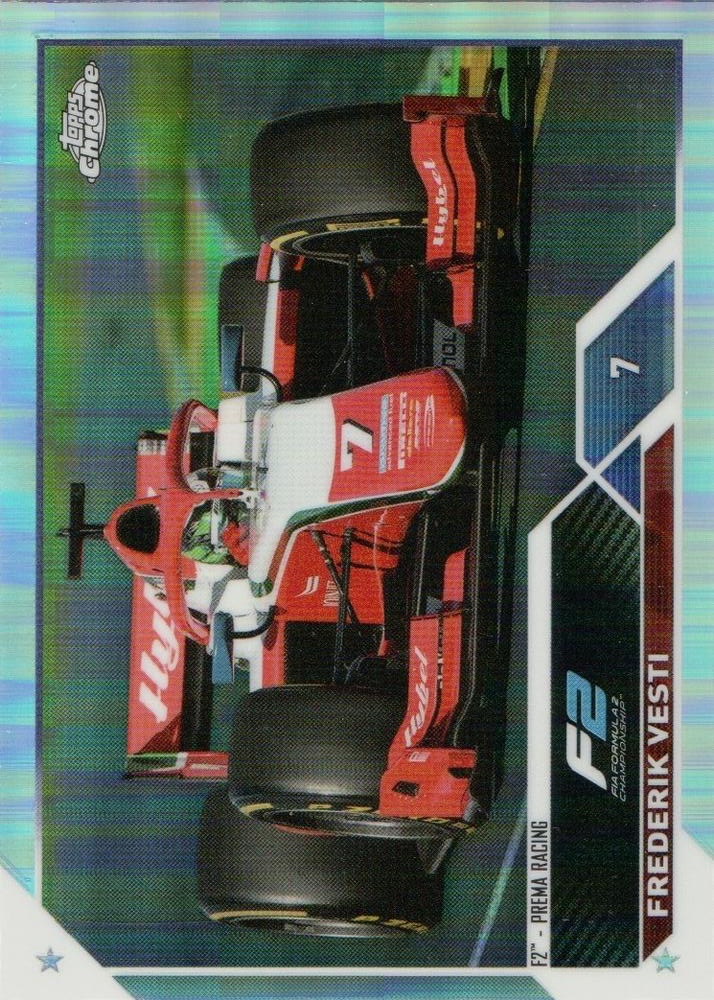 2024 Topps Chrome Formula 1 Frederik Vesti Refractor #122 Prema Racing F2