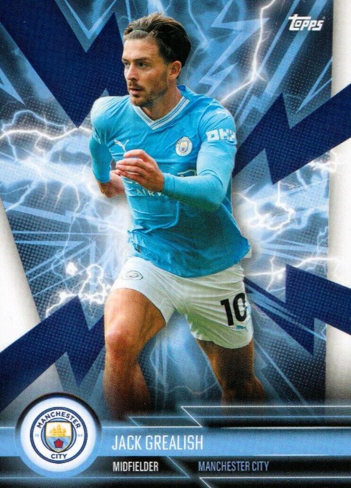 2023 Topps Manchester City Fan Set Super Electric Jack Grealish #MANS-5