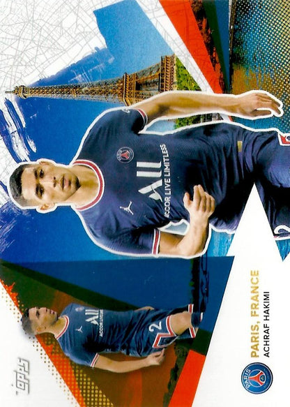 2021 Topps PSG Team Set Achraf Hakimi #30 Paris Saint-Germain