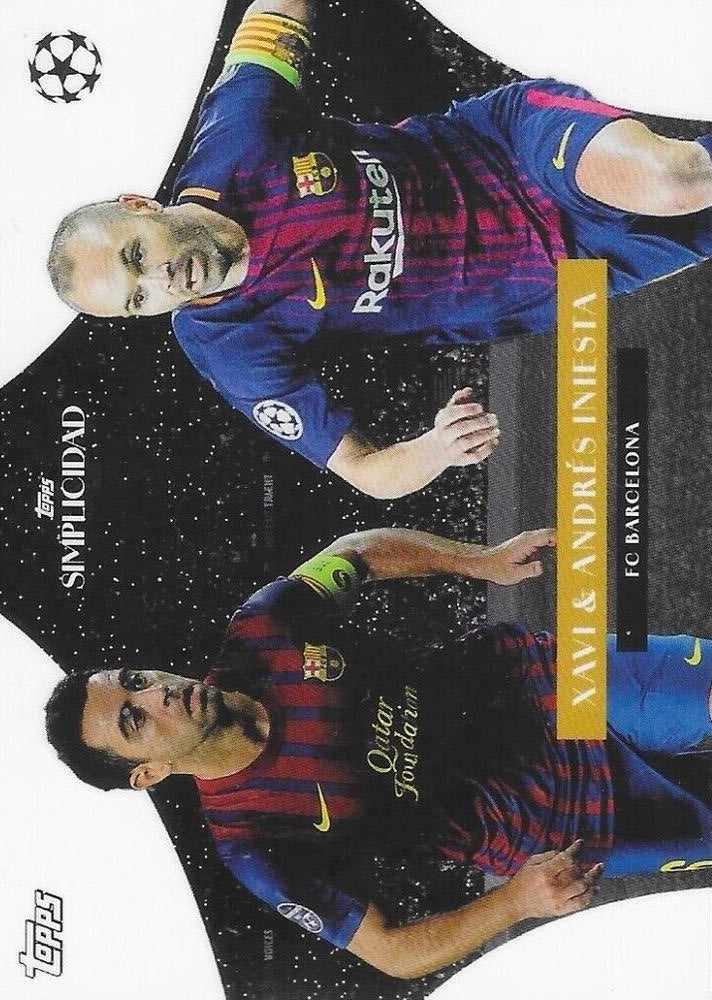 2023 Topps Simplicidad Xavi / Andrés Iniesta FC Barcelona