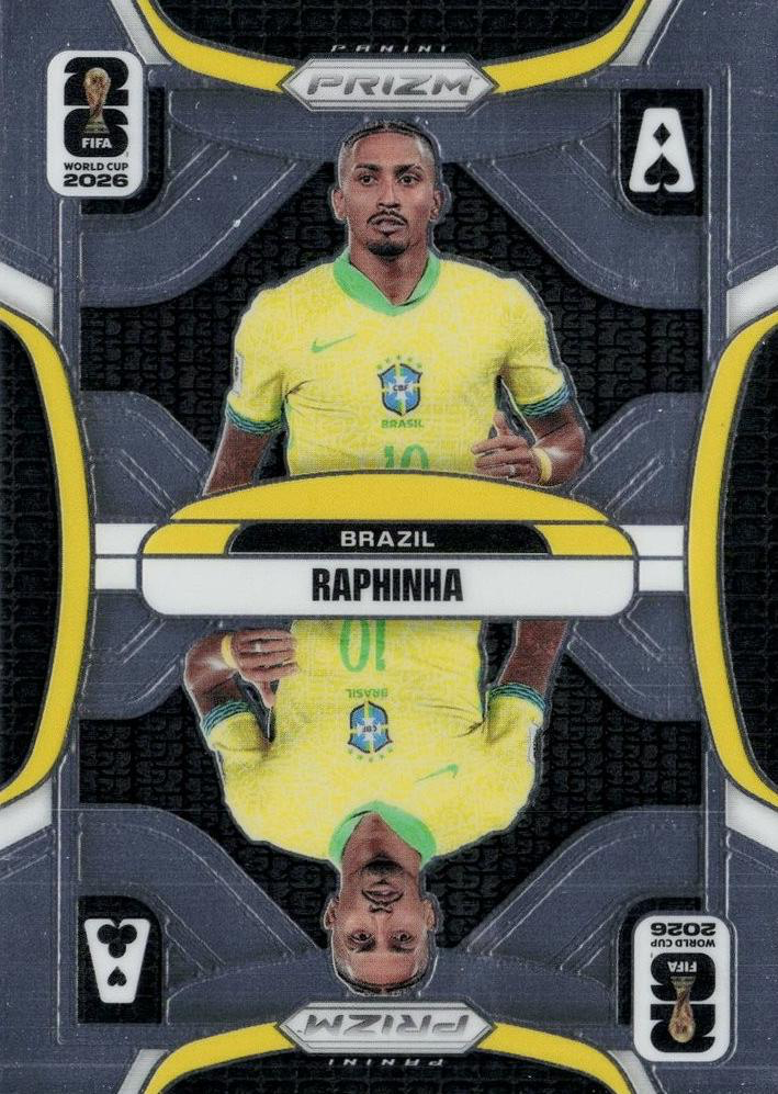 2026 Panini Prizm World Cup Aces Raphinha #19 Brésil