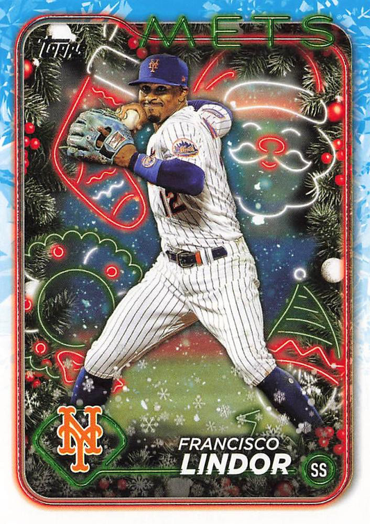 2024 Topps Holiday Francisco Lindor New York Mets #H36