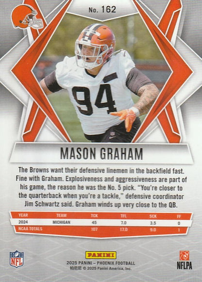 2025 Panini Phoenix RC Mason Graham #162 Cleveland Browns
