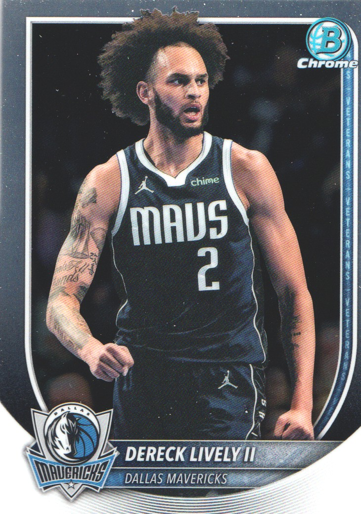 2025 Topps Bowman Chrome Dereck Lively II #BCV-198 Dallas Mavericks