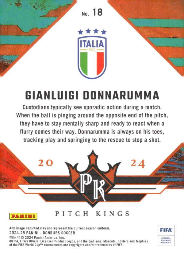 2024 Panini Donruss Pitch Kings Gianluigi Donnarumma #18 Italy