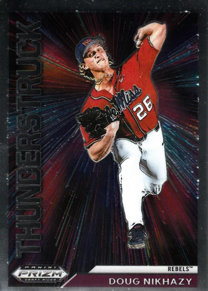 2021 Panini Prizm Draft Picks Thunderstruck Doug Nikhazy #T-DN Ole Miss Rebels