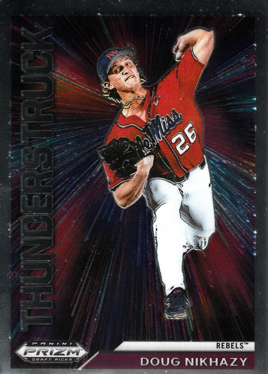 2021 Panini Prizm Draft Picks Thunderstruck Doug Nikhazy #T-DN Ole Miss Rebels