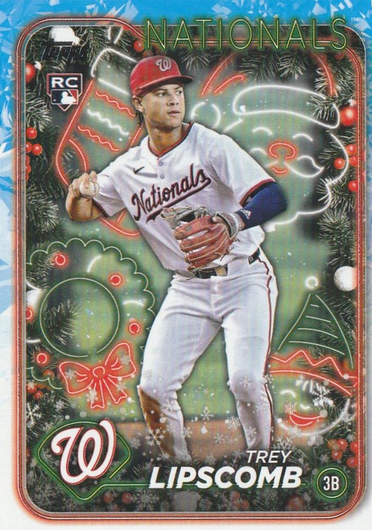 2024 Topps Holiday Trey Lipscomb RC Washington Nationals #H91