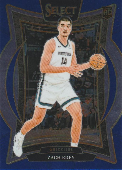 2024 Panini Select Zach Edey RC Blue #98 Memphis Grizzlies
