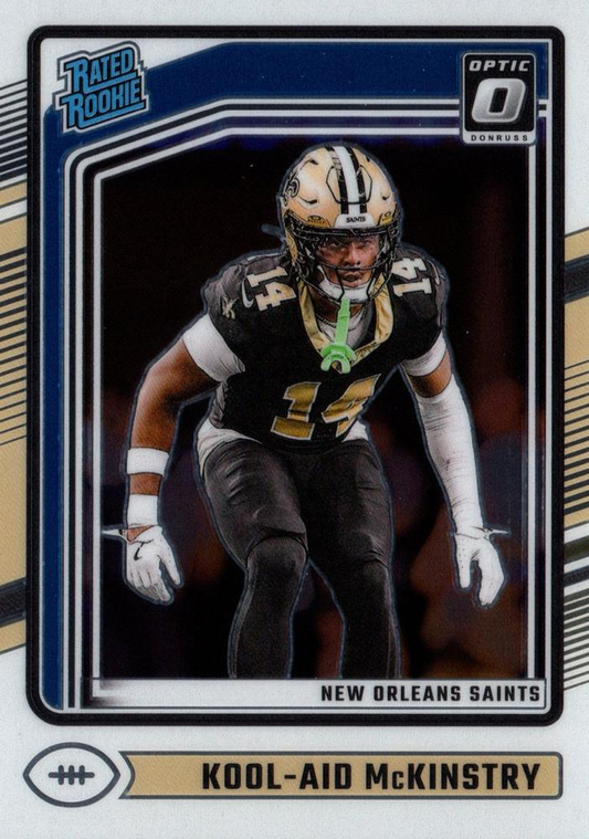 2024 Donruss Optic Football Rated Rookie Kool-Aid McKinstry RC New Orleans Saints #264